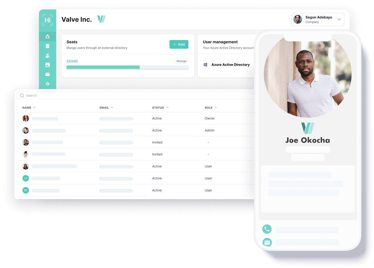 HiHello Digital Business Card Platform for Enterprises